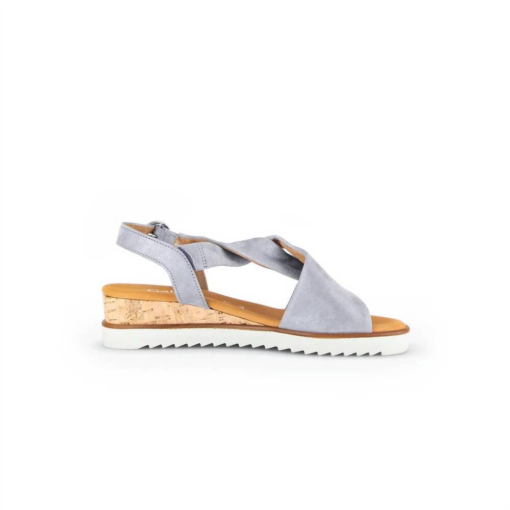 NEW GABOR women's 42.751 wedge sandal in blue